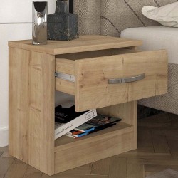 Κομοδίνο Lube χρώμα sapphire oak 40x28,2x40εκ.