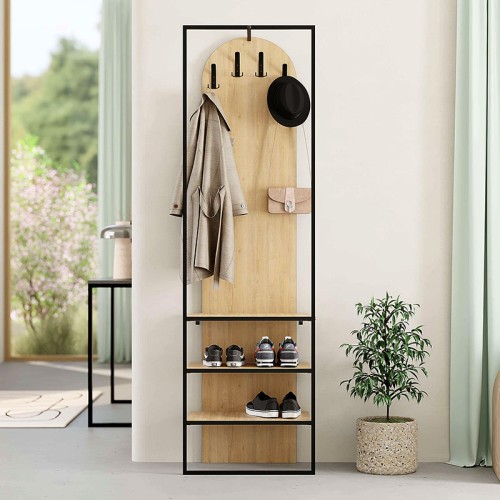 Έπιπλο εισόδου Archy χρώμα sapphire oak 53x31,7x180εκ.