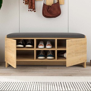 Παπουτσοθήκη Zulla χρώμα sapphire oak 110x37x43εκ.