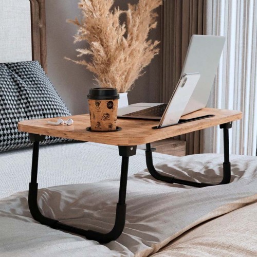 Τραπεζάκι laptop Sedon χρώμα pine oak 59,2x39,2x26,2εκ.