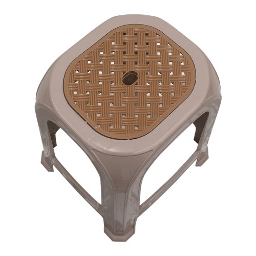 Σκαμπώ πολυπροπυλενίου στοιβαζόμενο Desia χρώμα μπεζ 35x35x45εκ.