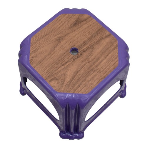 Σκαμπώ πολυπροπυλενίου στοιβαζόμενο Desia χρώμα μωβ 35x35x32εκ.