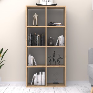 Βιβλιοθήκη Anser χρώμα φυσικό οξιάς 69,8x29x142εκ.