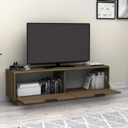 Έπιπλο τηλεόρασης Lisa χρώμα καρυδί 140x35x43cm.