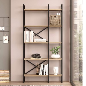Βιβλιοθήκη Dusan χρώμα sepet oak 87,5x30x175εκ.