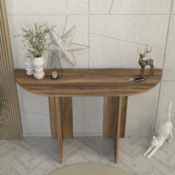 Κονσόλα Cortado χρώμα καρυδί 120x35x75εκ.