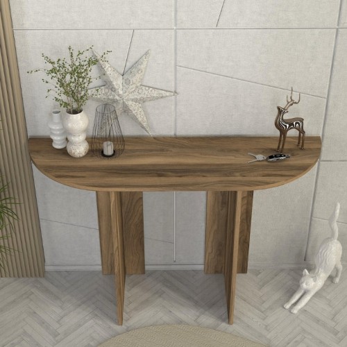 Κονσόλα Cortado χρώμα καρυδί 120x35x75εκ.