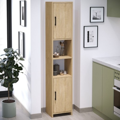 Ντουλάπι κουζίνας - μπάνιου Hobbes χρώμα sapphire oak 35x30x182,3εκ. Ντουλάπι κουζίνας - μπάνιου Hobbes χρώμα sapphire oak 35x30x182,3εκ.