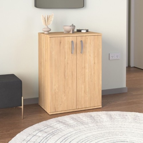 Παπουτσοθήκη - Ντουλάπι Manolo χρώμα sapphire oak 60x38x81,4εκ.