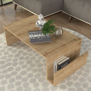 Τραπεζάκι σαλονιού Regnar χρώμα sapphire oak 100,6x55x31,8εκ.