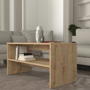 Τραπεζάκι σαλονιού Eleva χρώμα sapphire oak 90x44,6x46,4εκ.