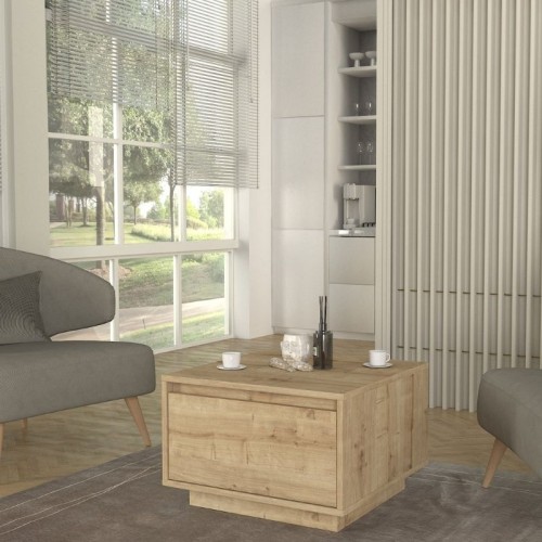 Τραπεζάκι σαλονιού Pura χρώμα sapphire oak 60x60x40εκ.