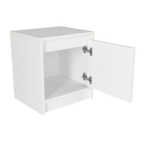 Κομοδίνο Conve χρώμα λευκό 40x35x45εκ.