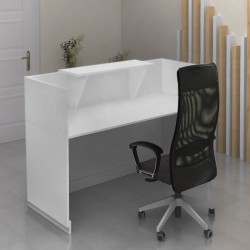Γραφείο υποδοχής - reception Lemmon χρώμα λευκό 120x70x110εκ.