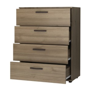 Συρταριέρα Velika χρώμα καρυδί 73x44x96εκ.