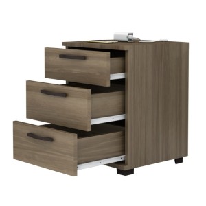 Κομοδίνο - Συρταριέρα γραφείου Roco χρώμα καρυδί 40x39x57εκ.