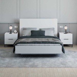 Κρεβάτι Oryana χρώμα λευκό 160x200εκ.