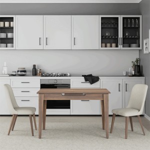 Τραπέζι Trendline επεκτεινόμενο χρώμα καρυδί 120/150x70x75εκ.