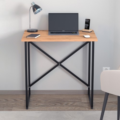 Γραφείο εργασίας Verne χρώμα pine oak 75x52x73,8εκ.