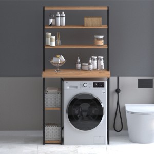 Έπιπλο πλυντηρίου Berkus χρώμα pine oak 90x60x178εκ.