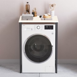 Έπιπλο πλυντηρίου Doyle χρώμα λευκό 67x60x92,8εκ.
