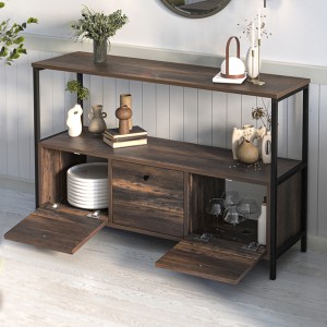 Μπουφές Mars χρώμα rustic καρυδί 122x36x80,1εκ.