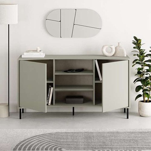 Μπουφές Frem χρώμα ash green 150x40x81εκ.