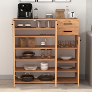 Παπουτσοθήκη - Ντουλάπι Polly χρώμα pine oak 108x35x108εκ.