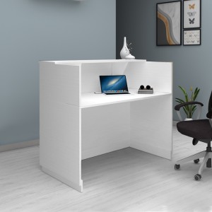 Γραφείο υποδοχής - reception Gemini χρώμα λευκό 150x70x110εκ.