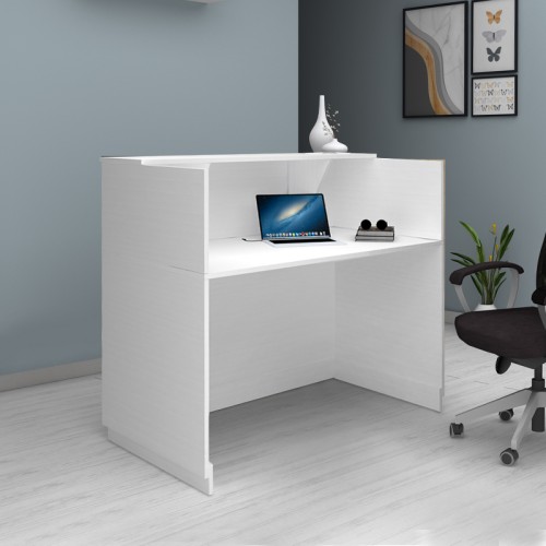 Γραφείο υποδοχής - reception Gemini χρώμα λευκό 150x70x110εκ.