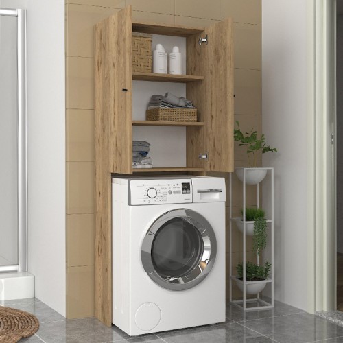 Έπιπλο πλυντηρίου Romme χρώμα sepet oak 65x27,1x180εκ.