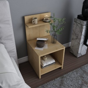 Κομοδίνο Ulman χρώμα sapphire oak 35x37x72εκ.