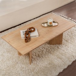 Τραπεζάκι σαλονιού Sabin χρώμα sapphire oak 119x60x40εκ.