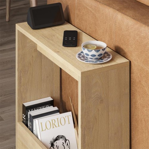 Τραπεζάκι βοηθητικό Simpi χρώμα sapphire oak 55x20x60εκ.