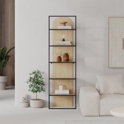 Βιβλιοθήκη Archy χρώμα sapphire oak 53x31,7x180εκ.