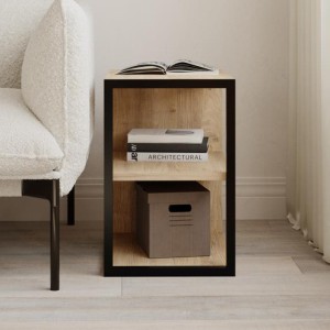 Τραπεζάκι βοηθητικό - Κομοδίνο Echo χρώμα sapphire oak 30x42x45εκ.