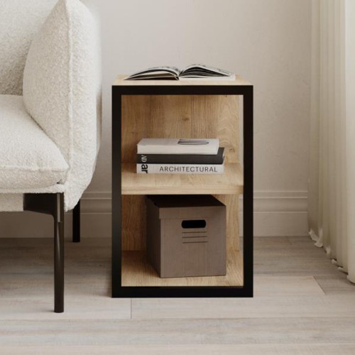 Τραπεζάκι βοηθητικό - Κομοδίνο Echo χρώμα sapphire oak 30x42x45εκ.