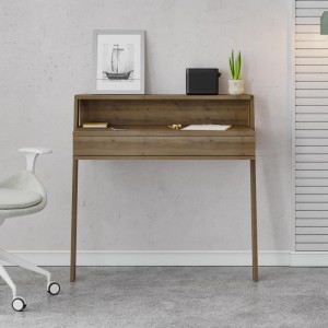 Γραφείο εργασίας Cowork χρώμα ανοιχτό καρυδί 94x50x91εκ.