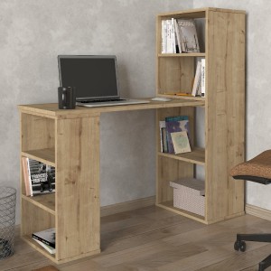 Γραφείο εργασίας πολυμορφικό Last χρώμα sapphire oak 119x44,7x123εκ.