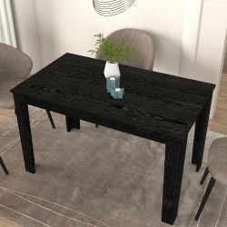Τραπέζι Darlen χρώμα sencron black 125x72x74εκ.