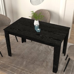 Τραπέζι Darlen χρώμα sencron black 125x72x74εκ.