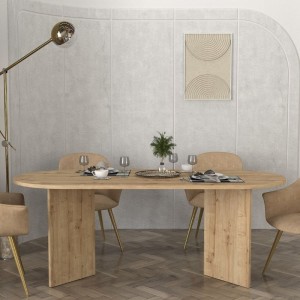 Τραπέζι Cortado χρώμα sapphire oak 200x90x74εκ.