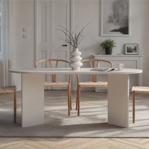Τραπέζι Sablin χρώμα λευκό 180x89,5x75εκ.