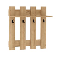 Κρεμάστρα τοίχου Carina χρώμα sapphire oak 70x18x70εκ.