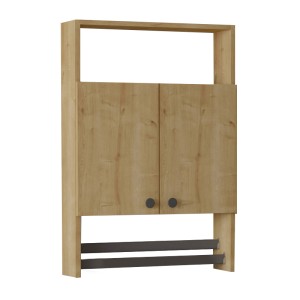 Ντουλάπι μπάνιου επιτοίχιο Ela χρώμα sapphire oak 60x15x87εκ.
