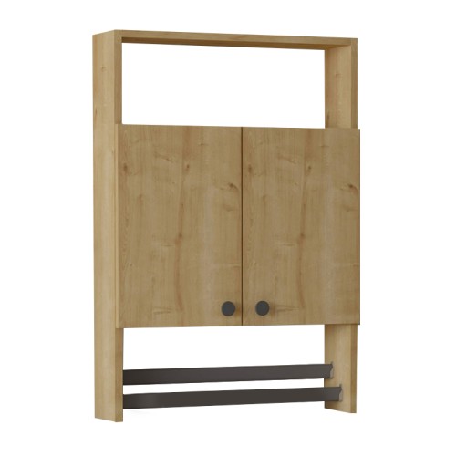 Ντουλάπι μπάνιου επιτοίχιο Ela χρώμα sapphire oak 60x15x87εκ.