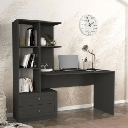 Γραφείο εργασίας Mantra χρώμα ανθρακί 150x60x152εκ.