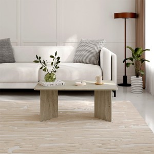 Τραπεζάκι σαλονιού Sam χρώμα travertine 100x60x41,8εκ.