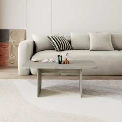 Τραπεζάκι σαλονιού Pietra χρώμα travertine 100x60x41,8εκ.