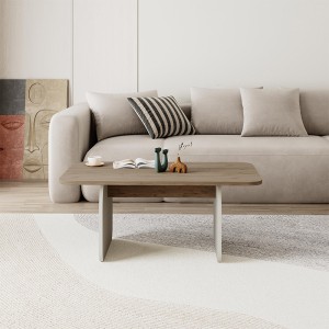 Τραπεζάκι σαλονιού Pietra χρώμα sepet oak - sandstone 100x60x41,8εκ.